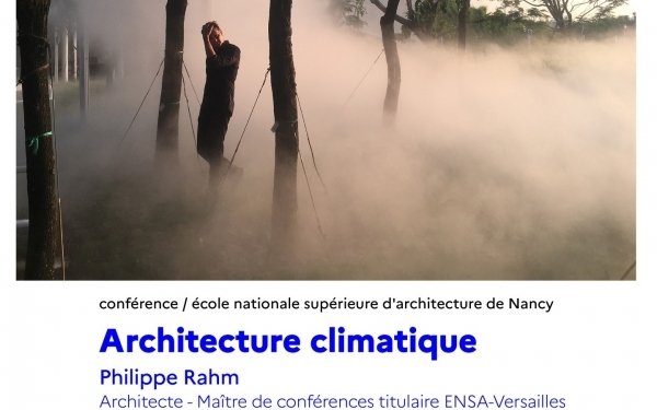 [CONFERENCE] MAR. 6 JAN. 2026 -18H / à l' Ecole nationale supérieure d'architecture de Nancy
𝘼𝙧𝙘𝙝𝙞𝙩𝙚𝙘𝙩𝙪𝙧𝙚 𝙘𝙡𝙞𝙢𝙖𝙩𝙞𝙦𝙪𝙚
𝗣𝗵𝗶𝗹𝗶𝗽𝗽𝗲 𝗥𝗮𝗵𝗺, architecte - Maître de conférences @ensa_versailles, professeur à la Haute École d’art et de design de Genève
L'architecte Philippe Rahm étend le champ de l'architecture entre le physiologique et le météorologique. Il a acquis une audience internationale dans sa pratique et à travers des expositions, des enseignements et des conférences. Son concept d’«architecture climatique» propose de replacer la physique de l’air, de la lumière et des matériaux au cœur du projet architectural. Autrement dit, bâtir avec le climat plutôt que contre lui.
https://www.nancy.archi.fr/fr/conference-philippe-rahm_-e.html
#architecture #teamarchi #enseignementsuperieur #climat #transitionénergetique