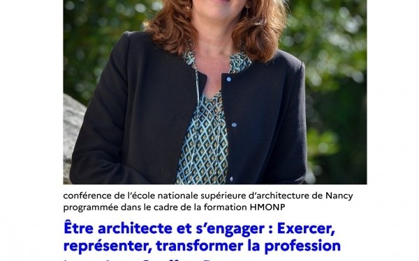 CONFÉRENCE / MER. 11 FEV. 18H

Être architecte et s’engager : Exercer, représenter, transformer la profession
Par Laure-Anne Geoffroy Duprez, Architecte, Présidente de l’UNSFA

Conférence programmée dans le cadre de la formation HMONP (Responsables de la formation : F. Ambert et J. Biganzoli, architectes DPLG).

Conférence ouverte au public.
@laureannedup #architects #architecture #architecte #conférence #ecolearchinancy